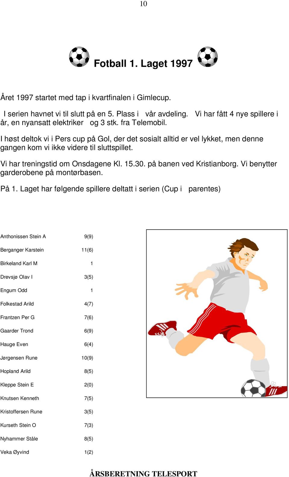 I høst deltok vi i Pers cup på Gol, der det sosialt alltid er vel lykket, men denne gangen kom vi ikke videre til sluttspillet. Vi har treningstid om Onsdagene Kl. 15.30. på banen ved Kristianborg.