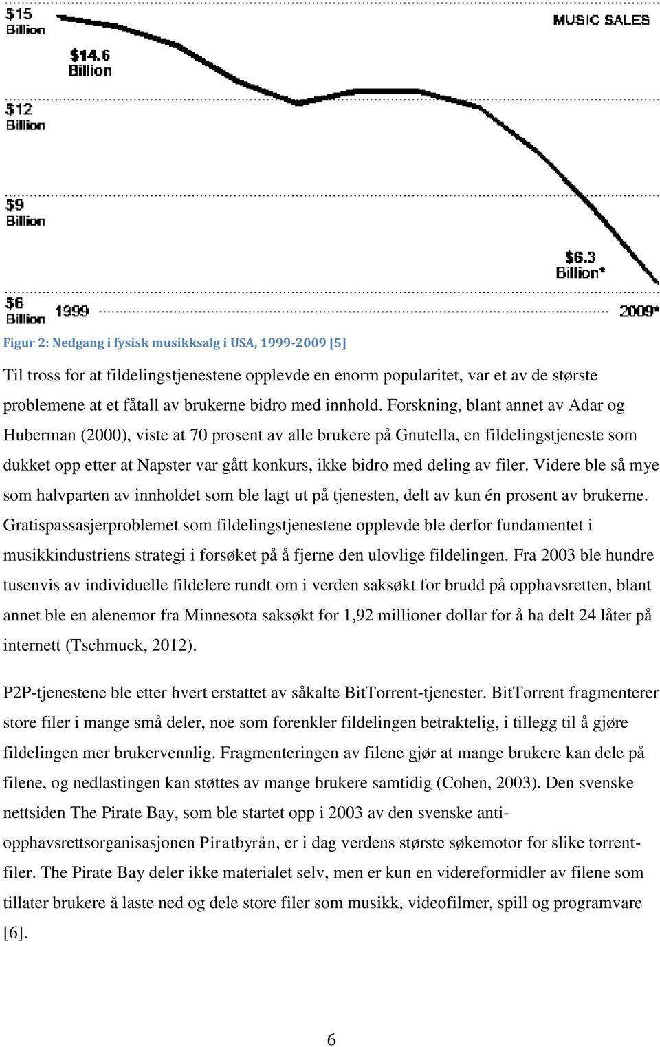 Forskning, blant annet av Adar og Huberman (2000), viste at 70 prosent av alle brukere på Gnutella, en fildelingstjeneste som dukket opp etter at Napster var gått konkurs, ikke bidro med deling av