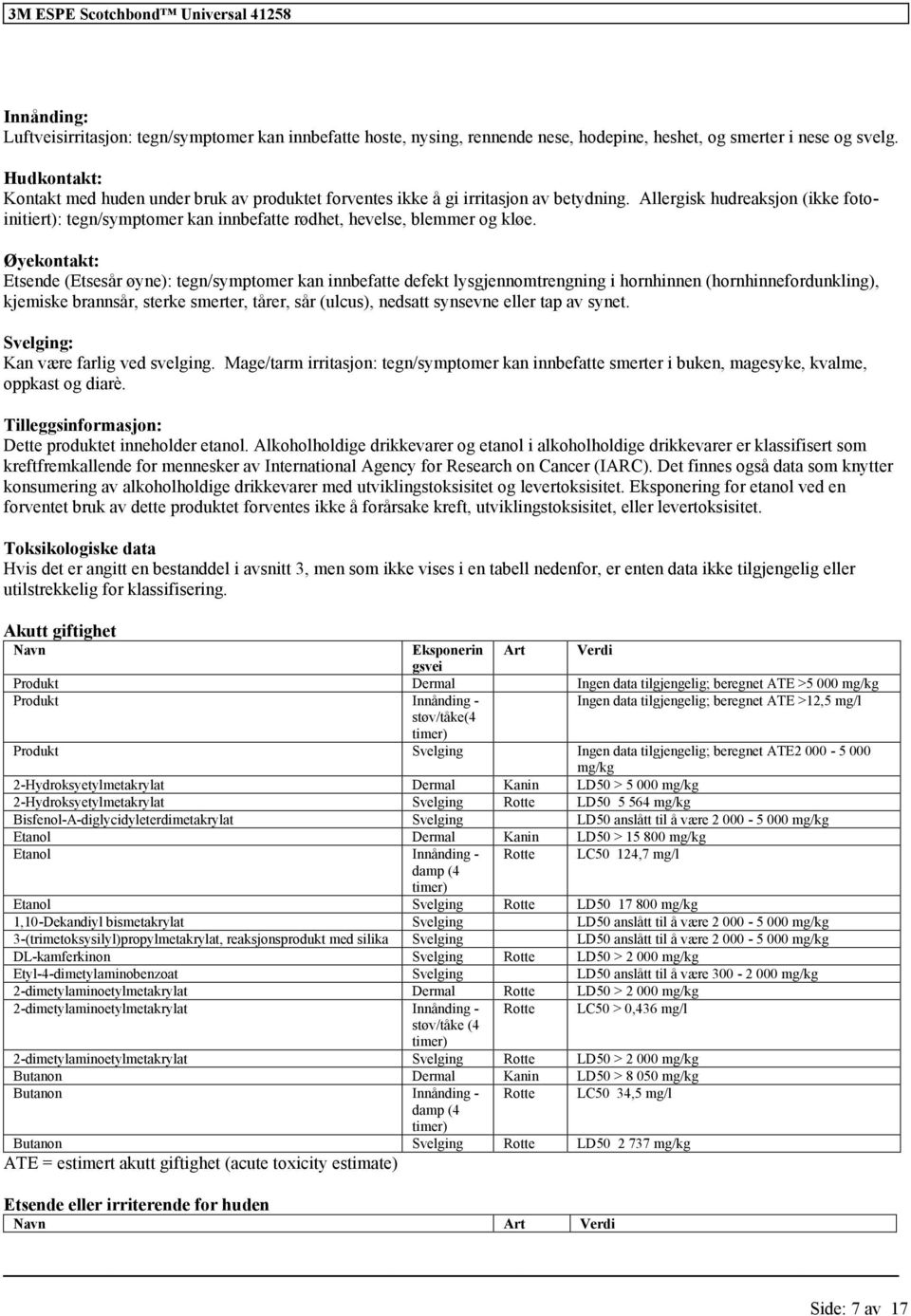 Allergisk hudreaksjon (ikke fotoinitiert): tegn/symptomer kan innbefatte rødhet, hevelse, blemmer og kløe.