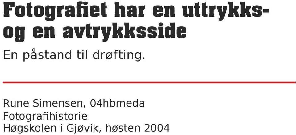 drøfting.