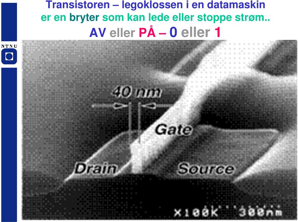 som kan lede eller stoppe