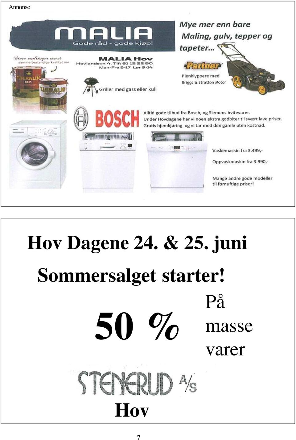 juni Sommersalget