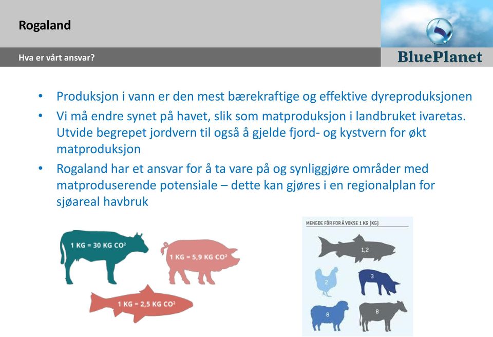 slik som matproduksjon i landbruket ivaretas.