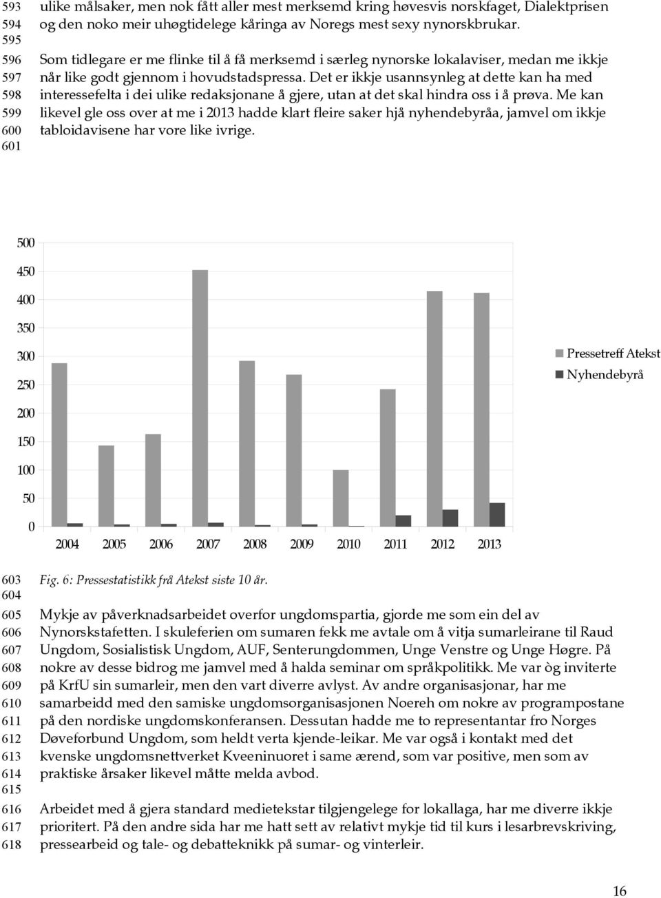 Det er ikkje usannsynleg at dette kan ha med interessefelta i dei ulike redaksjonane å gjere, utan at det skal hindra oss i å prøva.