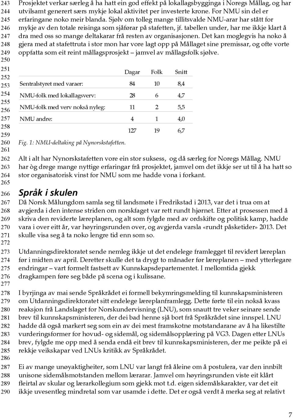 For NMU sin del er erfaringane noko meir blanda. Sjølv om tolleg mange tillitsvalde NMU-arar har stått for mykje av den totale reisinga som sjåførar på stafetten, jf.