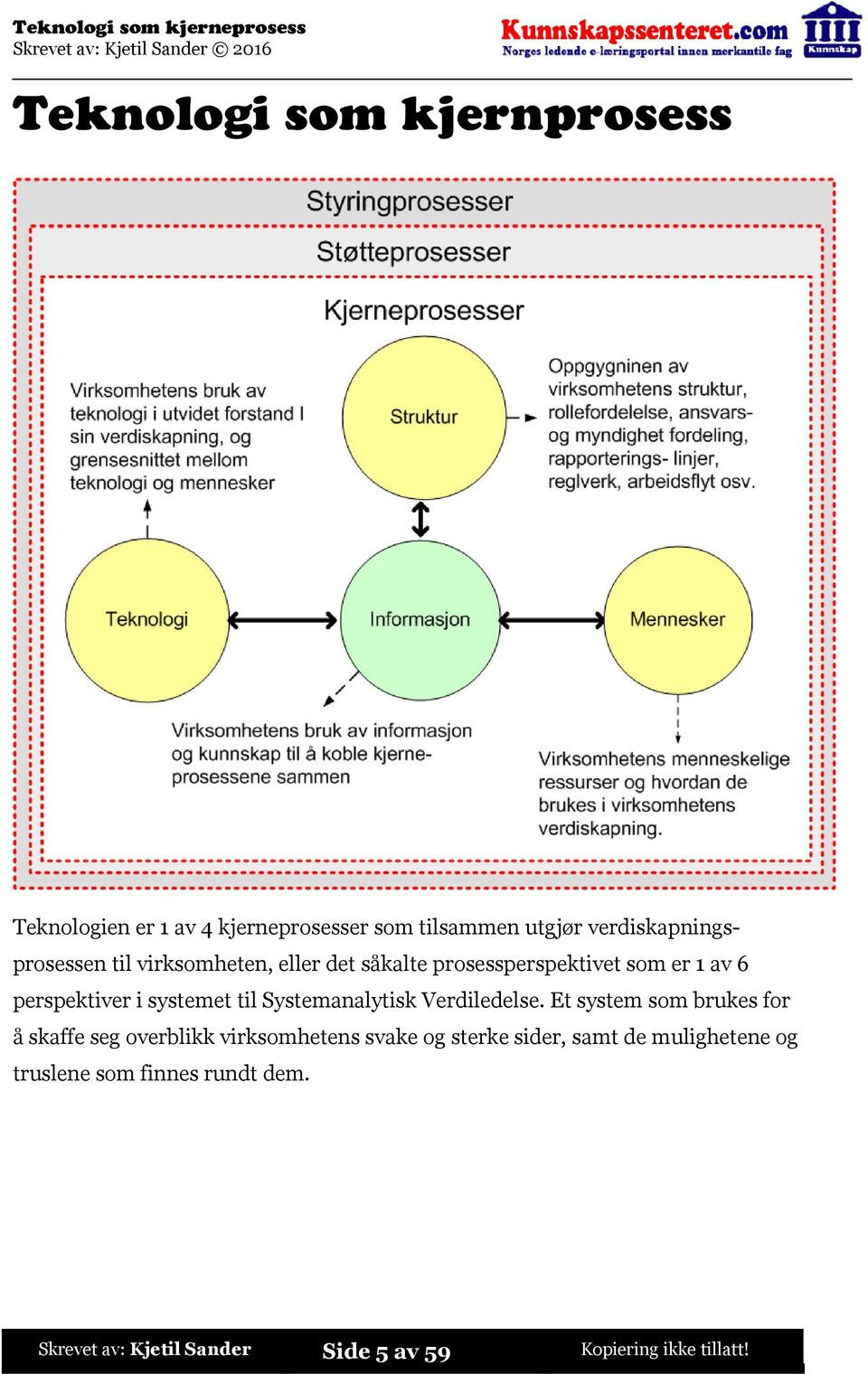 Systemanalytisk Verdiledelse.