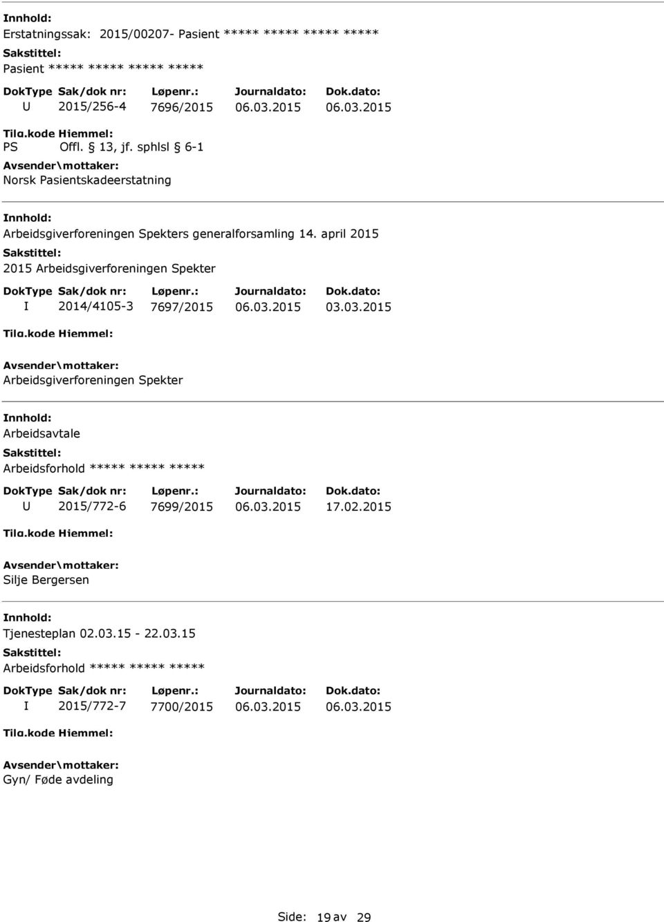 april 2015 2015 Arbeidsgiverforeningen Spekter 2014/4105-3 7697/2015 03.