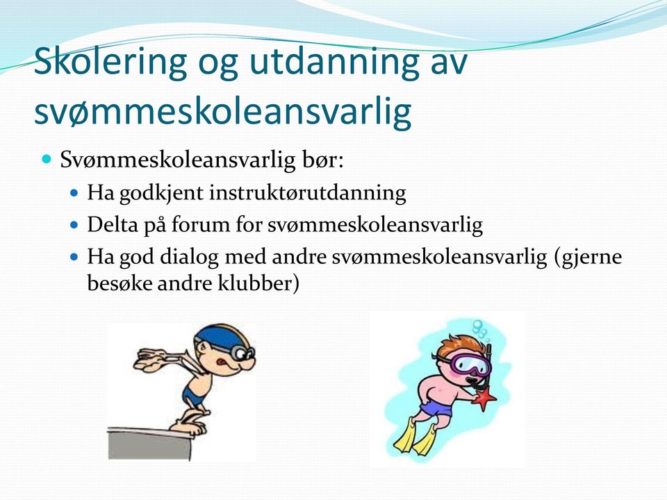 instruktørutdanning Delta på forum for