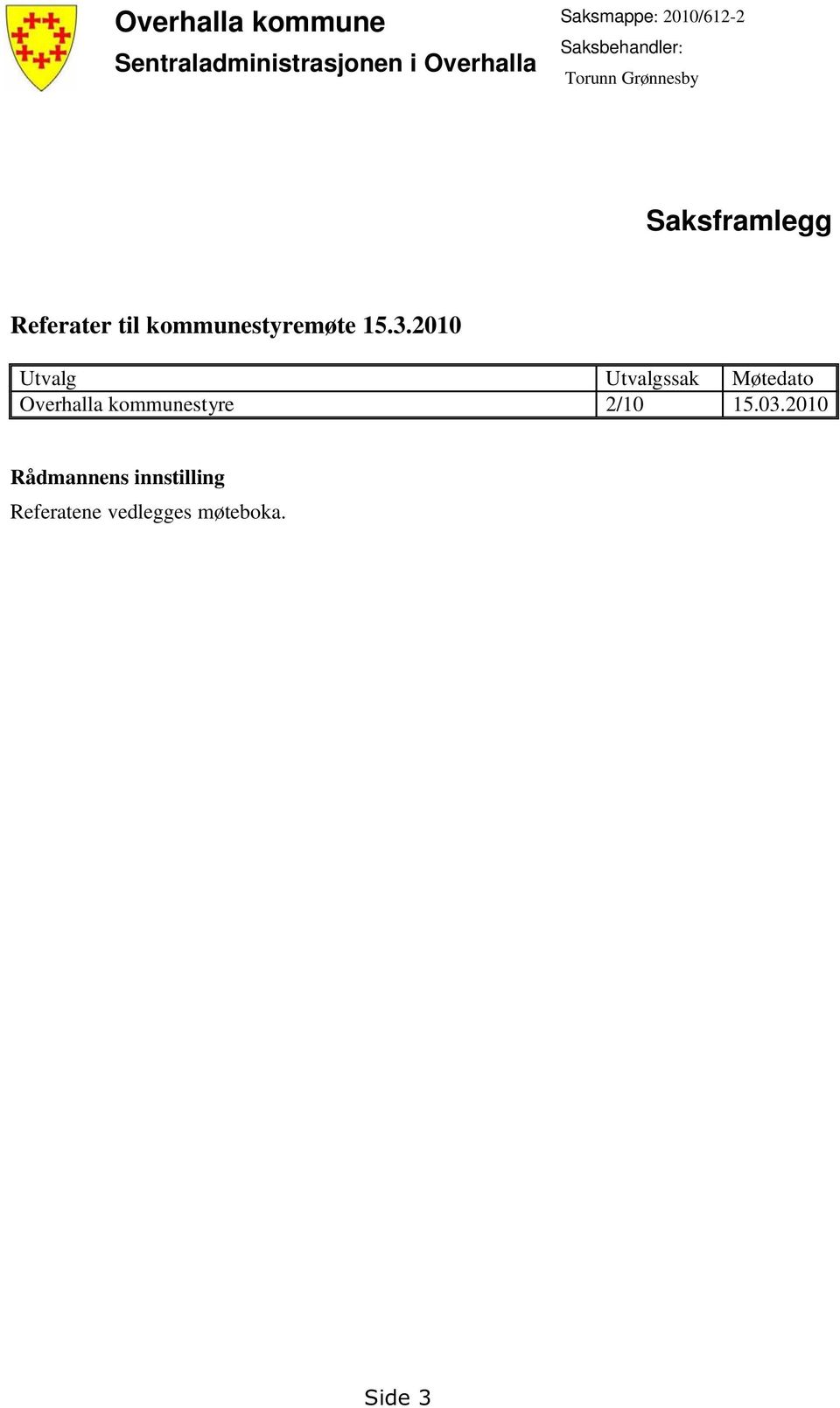 kommunestyremøte 15.3.