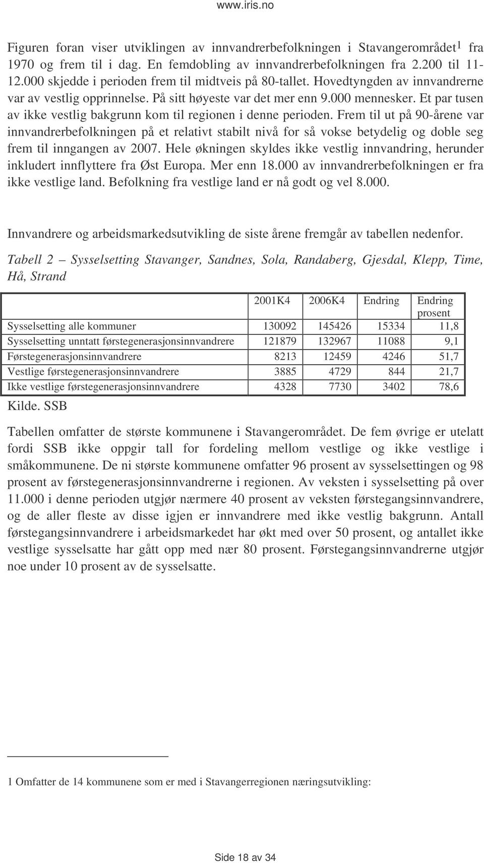 Et par tusen av ikke vestlig bakgrunn kom til regionen i denne perioden.