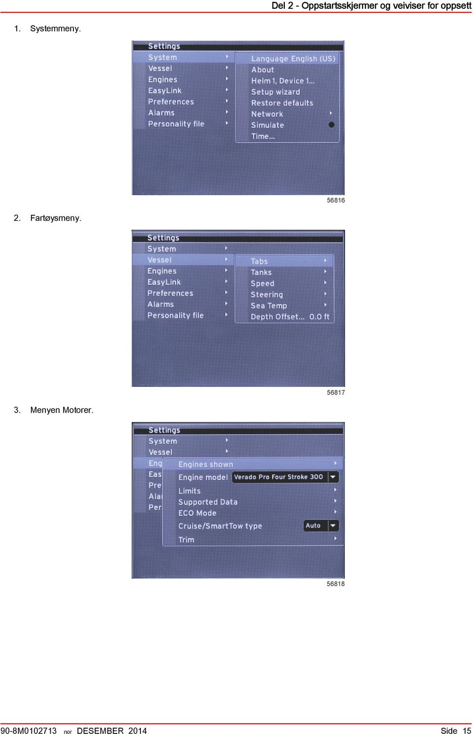 Frtøysmeny. 56817 3. Menyen Motorer.