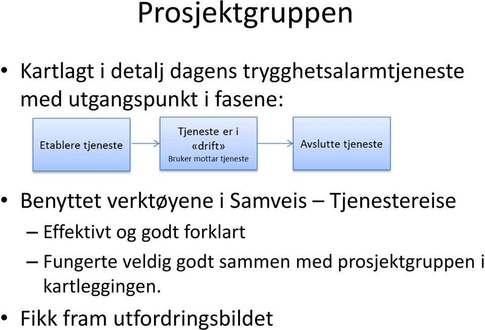 Tjenestereise Effektivt og godt forklart Fungerte veldig godt