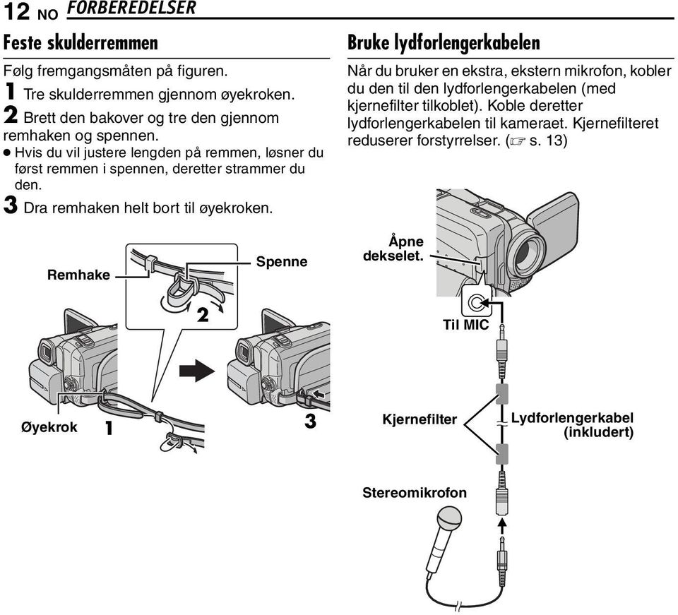 3 Dra remhaken helt bort til øyekroken.