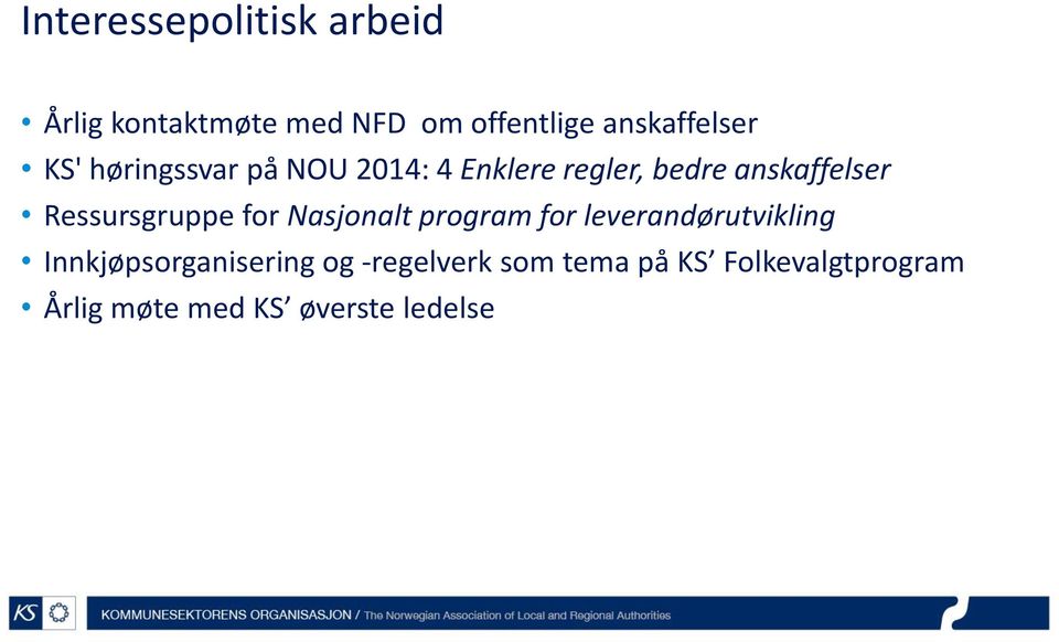 anskaffelser Ressursgruppe for Nasjonalt program for leverandørutvikling