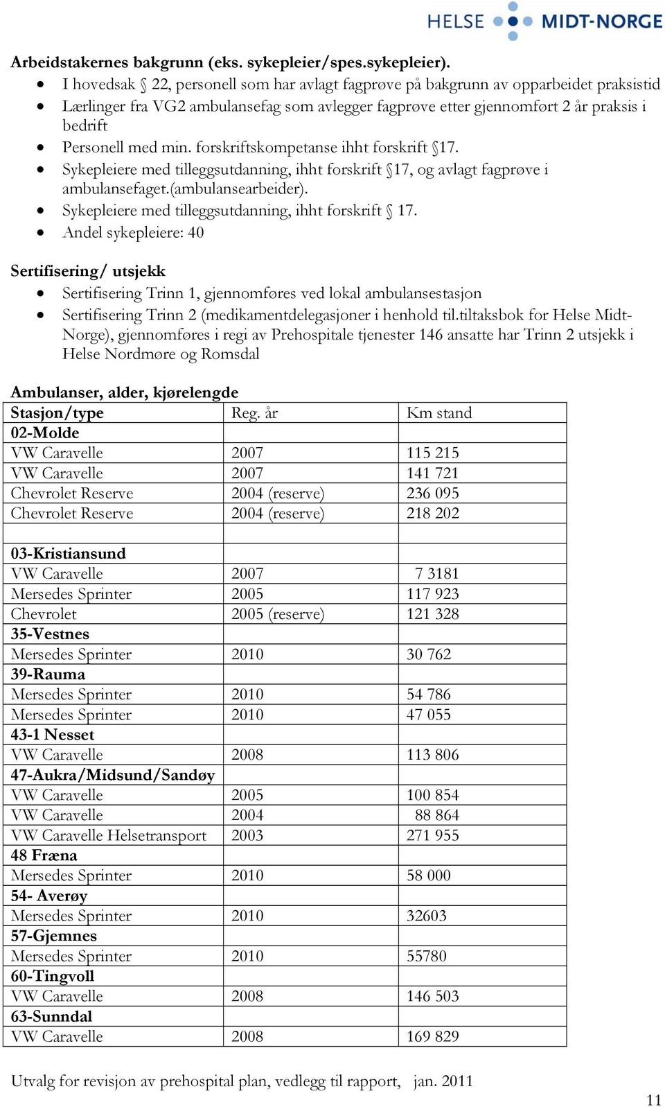 forskriftskompetanse ihht forskrift 17. Sykepleiere med tilleggsutdanning, ihht forskrift 17, og avlagt fagprøve i ambulansefaget.(ambulansearbeider).