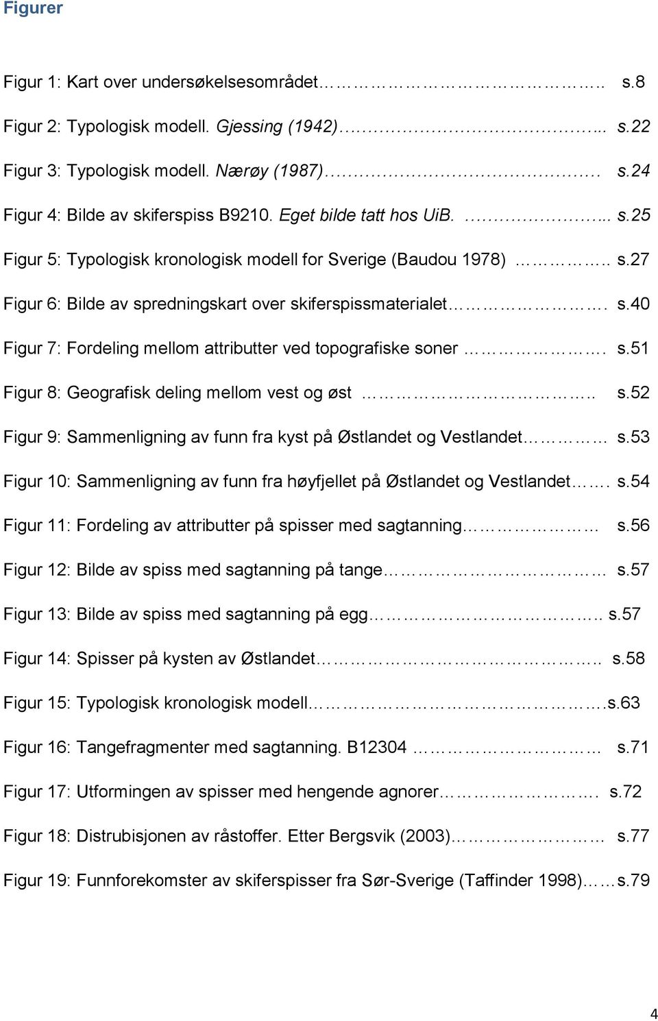 s.51 Figur 8: Geografisk eling mellom vest og øst.. s.52 Figur 9: Sammenligning av funn fra kyst på Østlanet og Vestlanet s.53 Figur 10: Sammenligning av funn fra høyfjellet på Østlanet og Vestlanet.