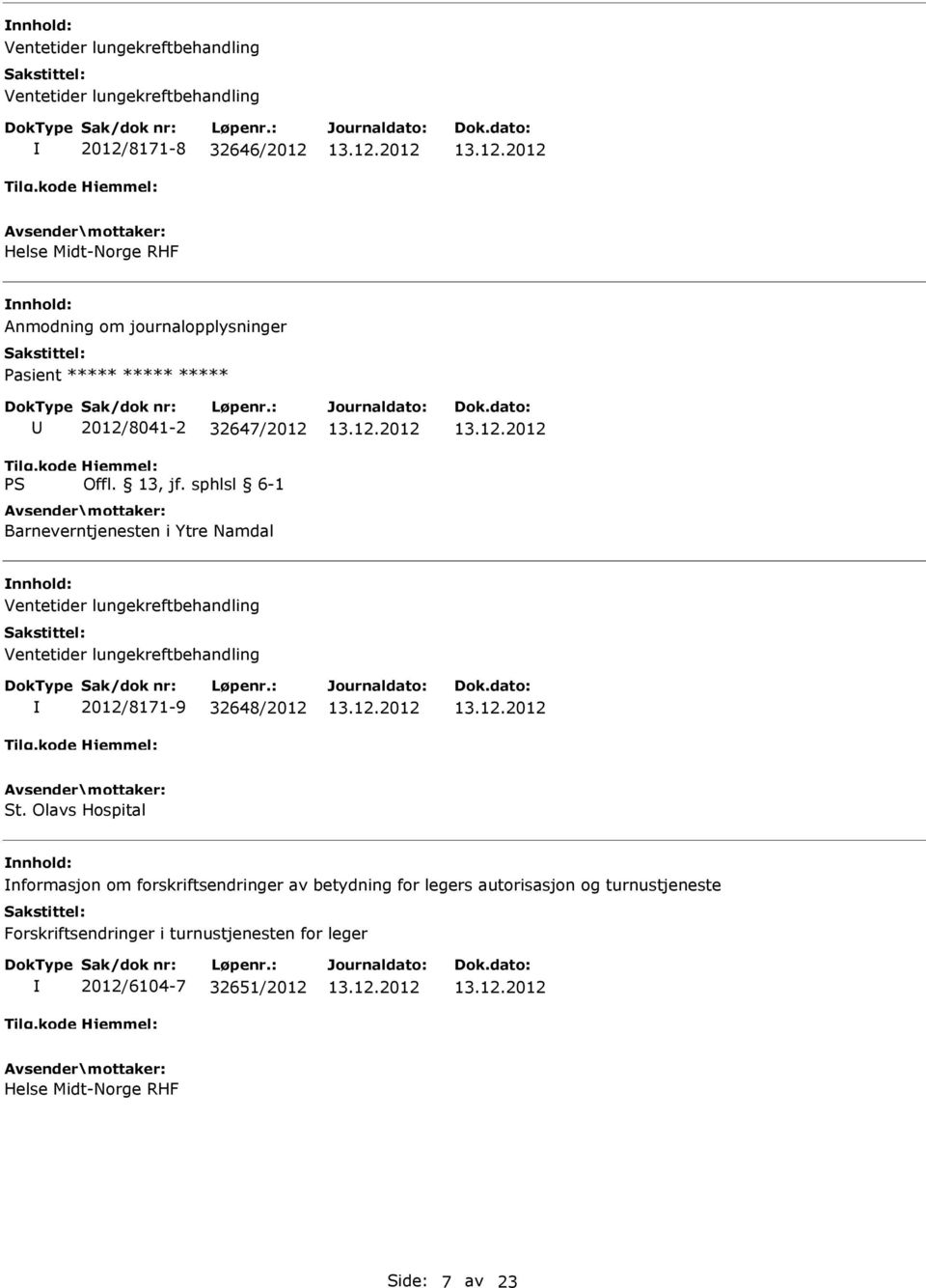 lungekreftbehandling Ventetider lungekreftbehandling 2012/8171-9 32648/2012 St.