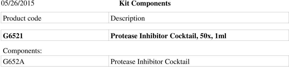 Description Protease Inhibitor