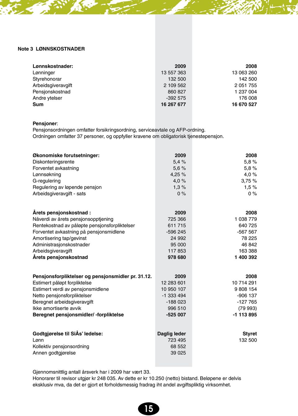 Ordningen omfatter 37 personer, og oppfyller kravene om obligatorisk tjenestepensjon.