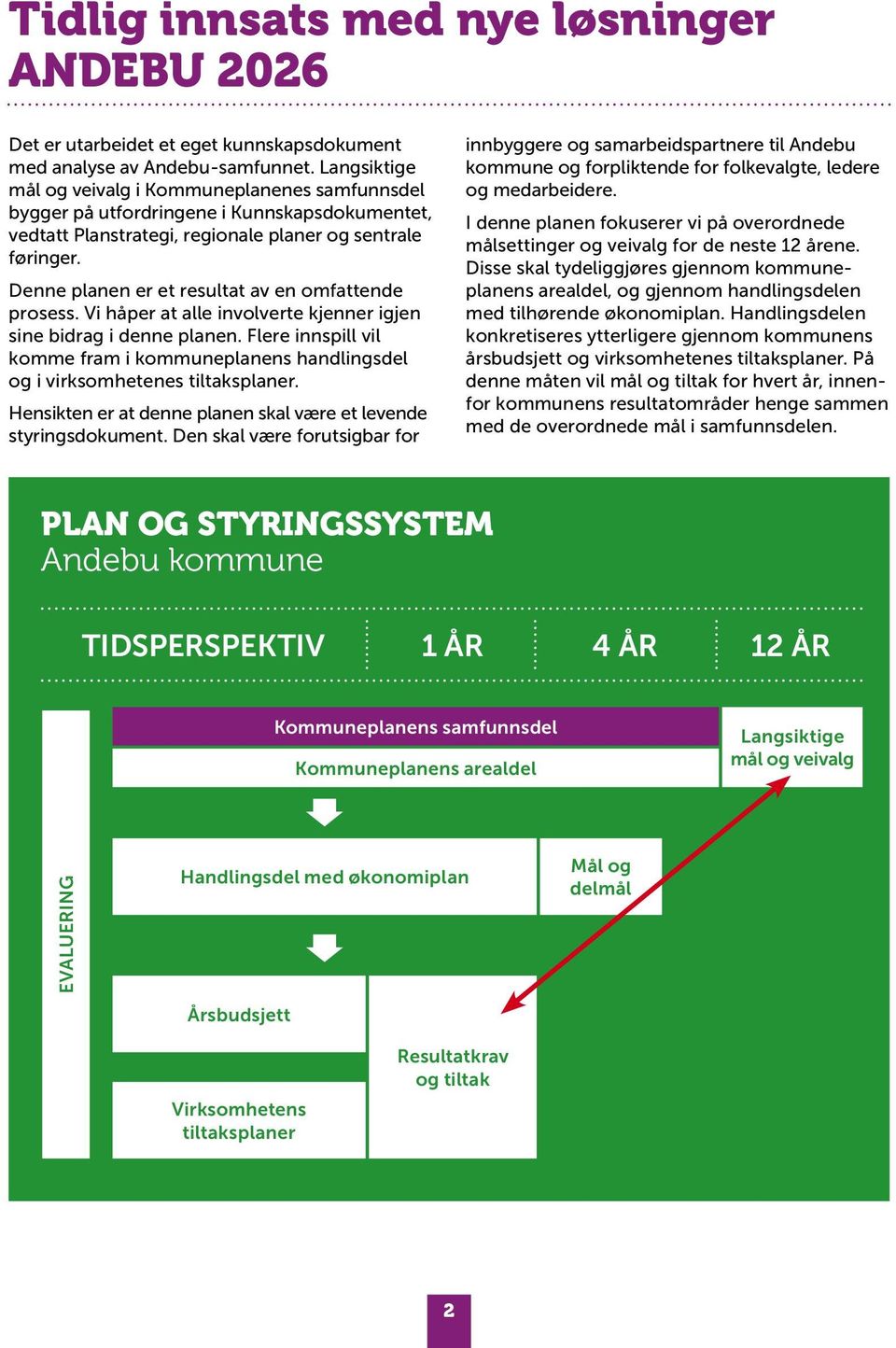 Denne planen er et resultat av en omfattende prosess. Vi håper at alle involverte kjenner igjen sine bidrag i denne planen.