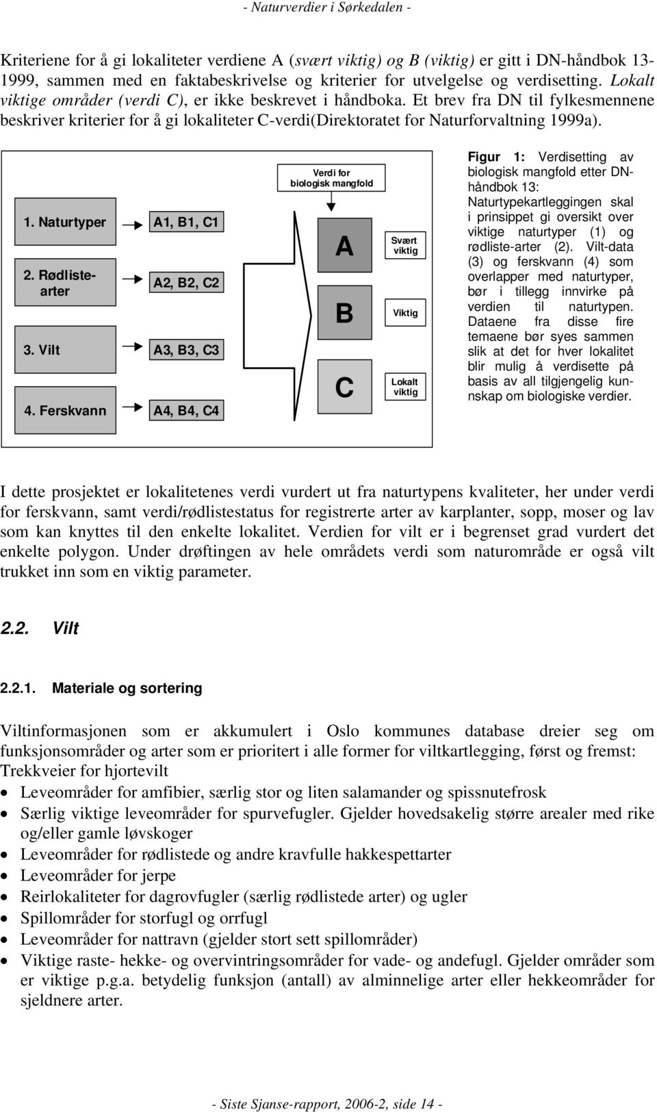 Rødlistearter 3. Vilt 4.