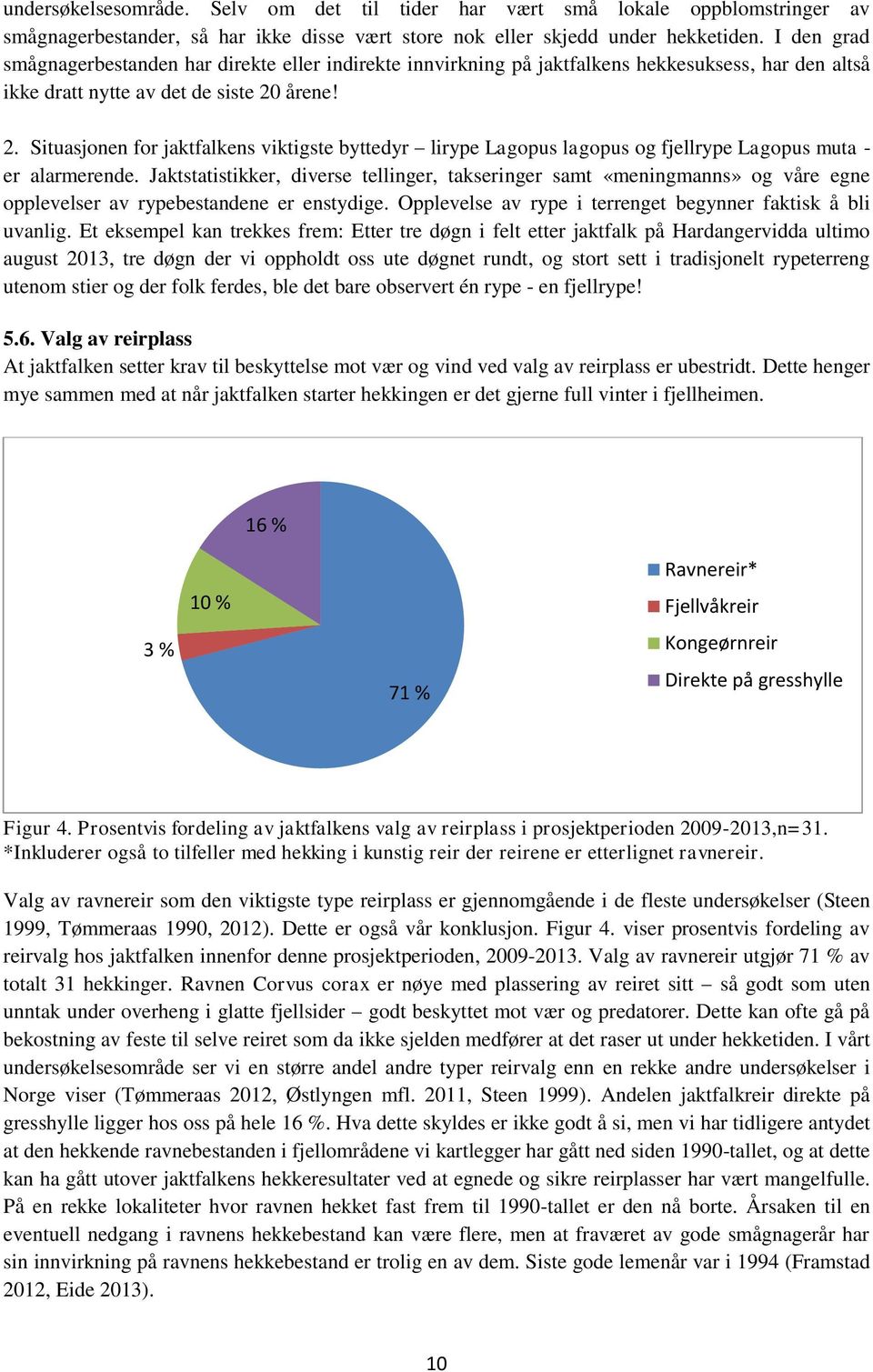 årene! 2. Situasjonen for jaktfalkens viktigste byttedyr lirype Lagopus lagopus og fjellrype Lagopus muta - er alarmerende.