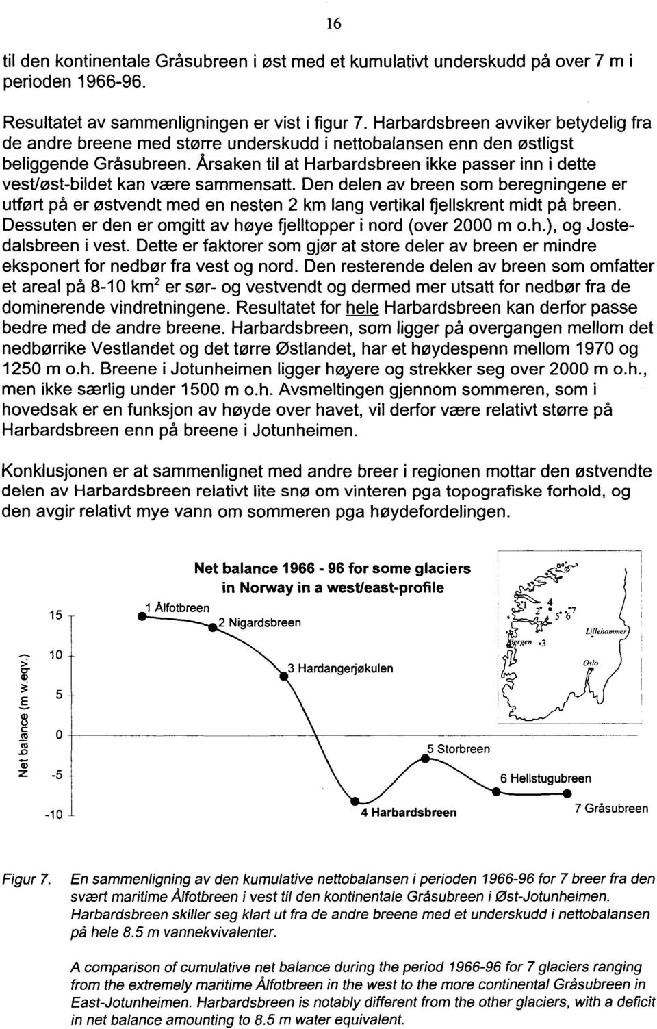 Årsaken til at Harbardsbreen ikke passer inn i dette vest/øst-bildet kan være sammensatt.