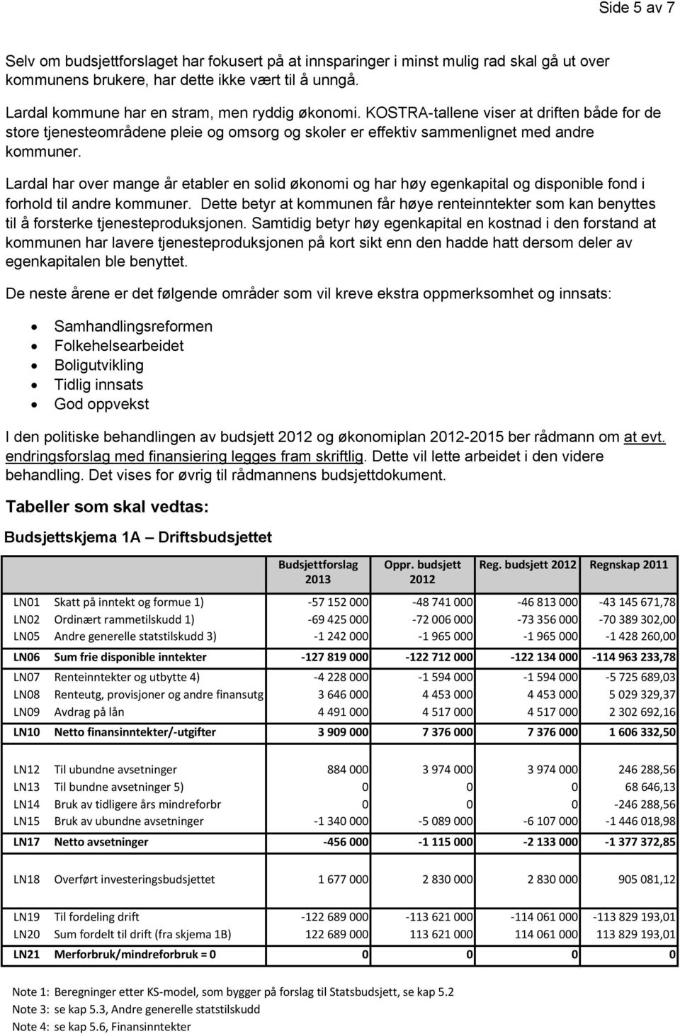 Lardal har over mange år etabler en solid økonomi og har høy egenkapital og disponible fond i forhold til andre kommuner.