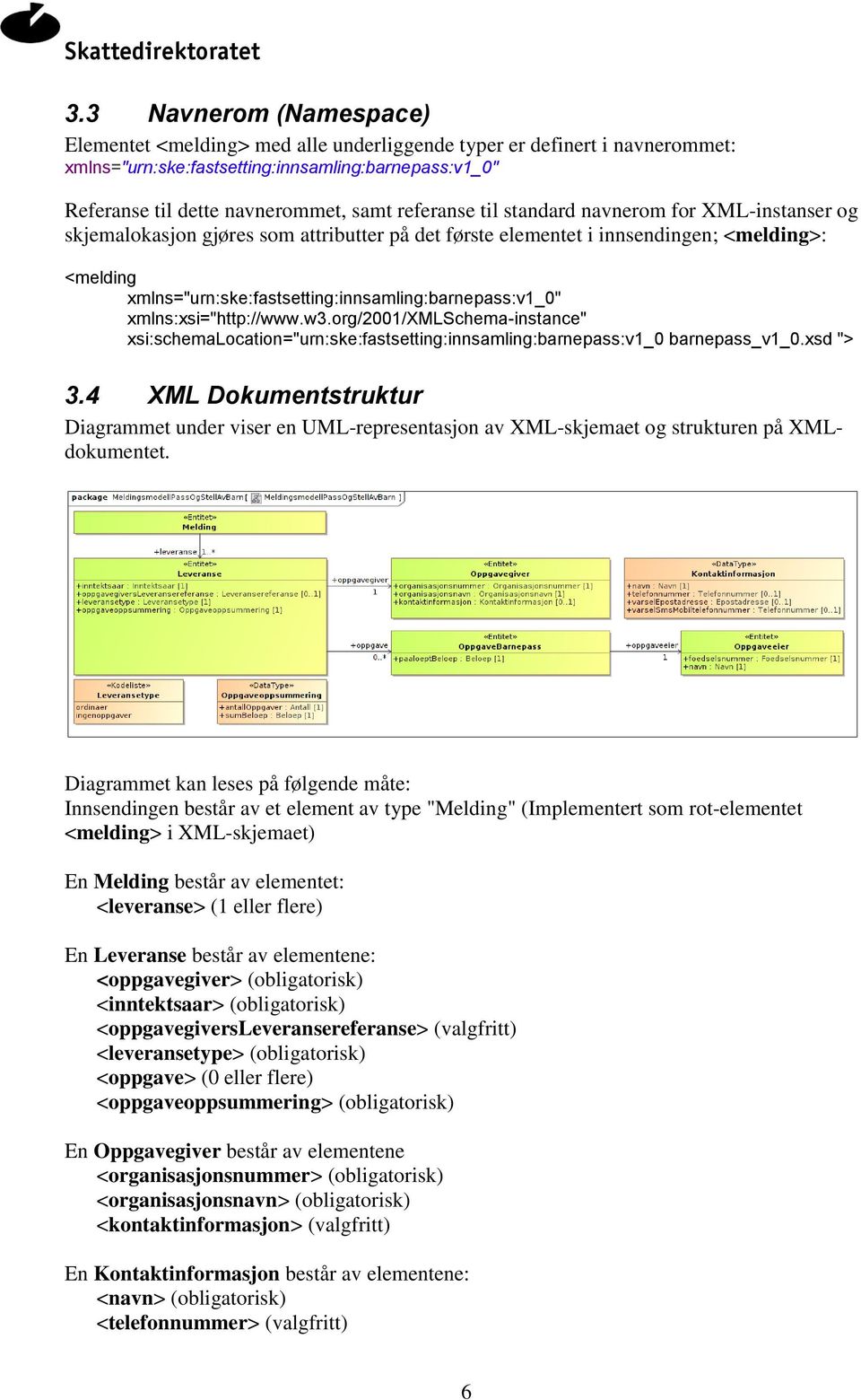 xmlns="urn:ske:fastsetting:innsamling:barnepass:v1_0" xmlns:xsi="http://www.w3.org/2001/xmlschema-instance" xsi:schemalocation="urn:ske:fastsetting:innsamling:barnepass:v1_0 barnepass_v1_0.xsd "> 3.