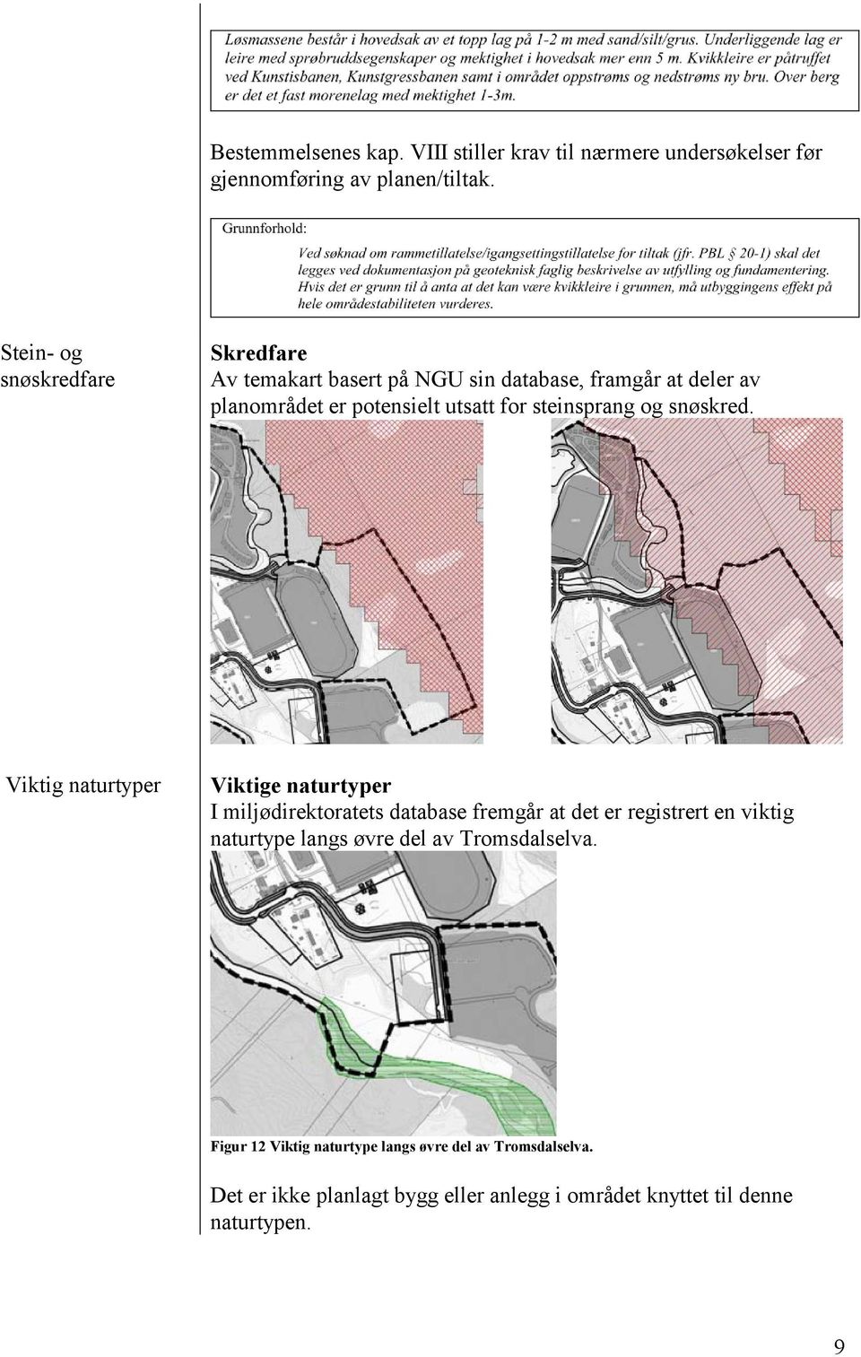 steinsprang og snøskred.