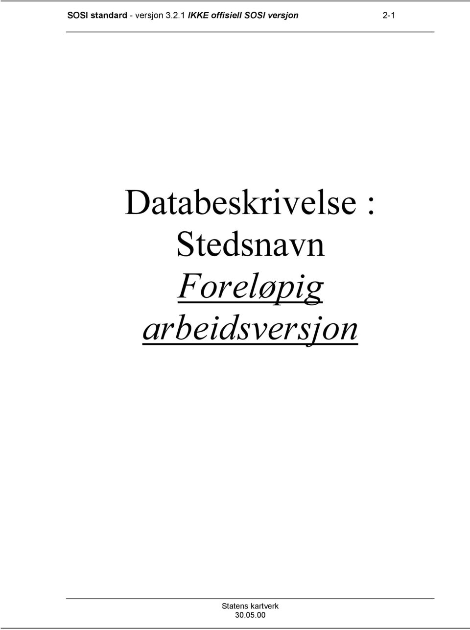 2-1 Databeskrivelse :