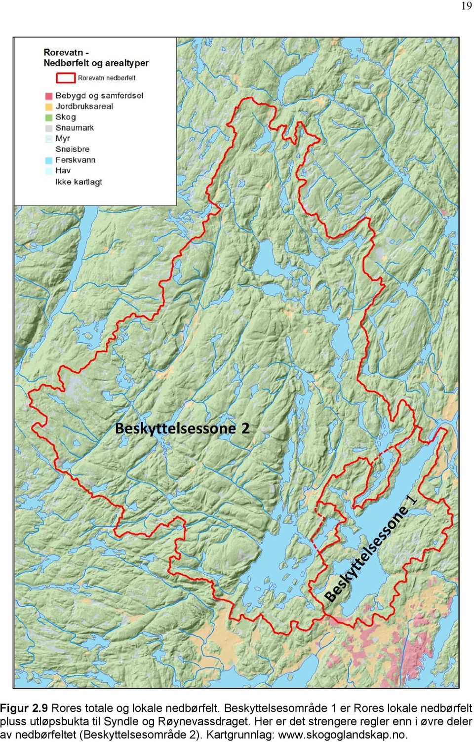 til Syndle og Røynevassdraget.