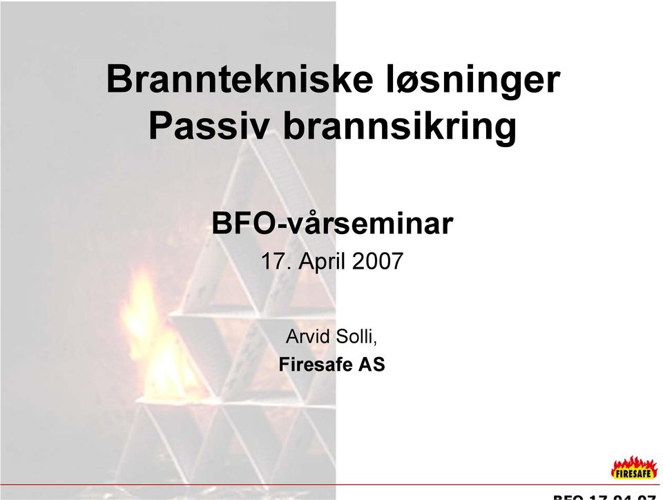 BFO-vårseminar 17.