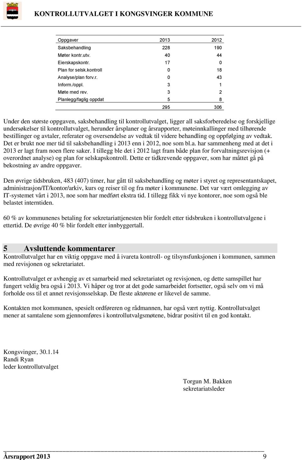 årsplaner og årsrapporter, møteinnkallinger med tilhørende bestillinger og avtaler, referater og oversendelse av vedtak til videre behandling og oppfølging av vedtak.