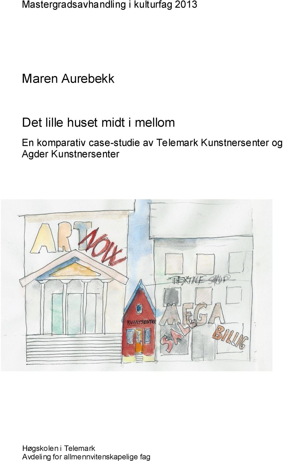 case-studie av Telemark Kunstnersenter og Agder