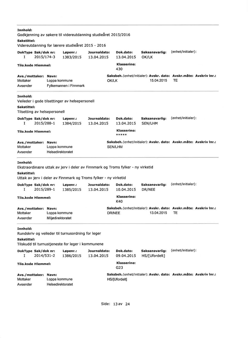 2015 TE Veileder i gode tilsettinger av helsepersonell Tilsett ng av helsepersonell t 20L5/288-r 1384/2}ts L3.04.