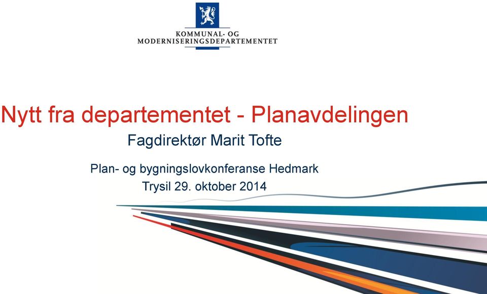 Marit Tofte Plan- og