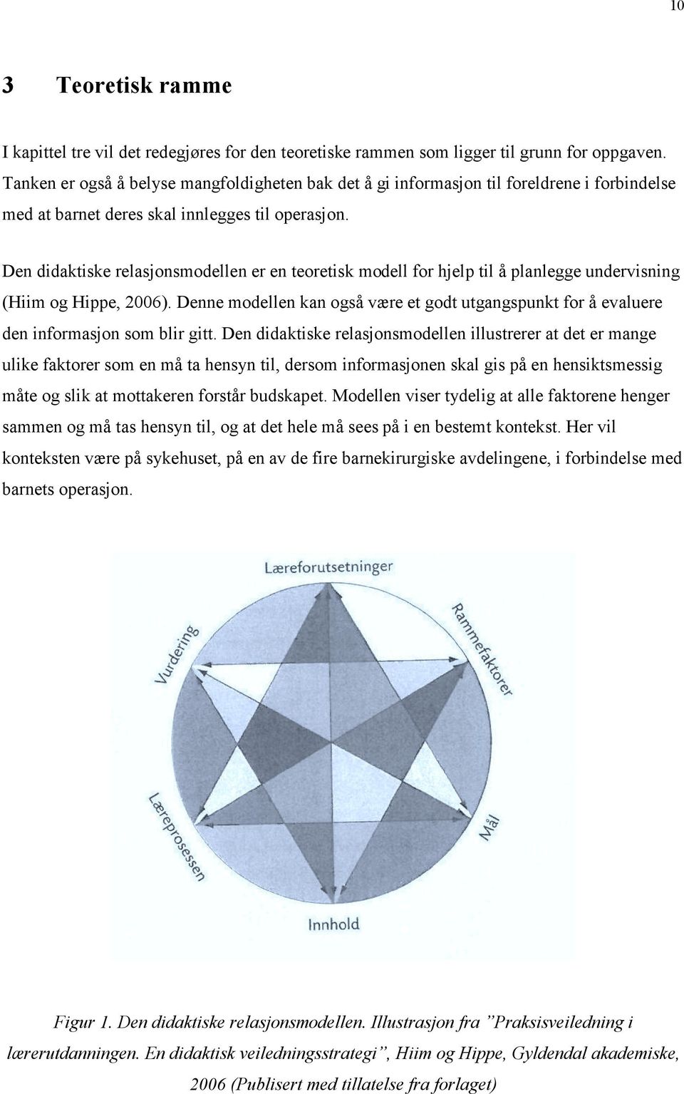 Den didaktiske relasjonsmodellen er en teoretisk modell for hjelp til å planlegge undervisning (Hiim og Hippe, 2006).