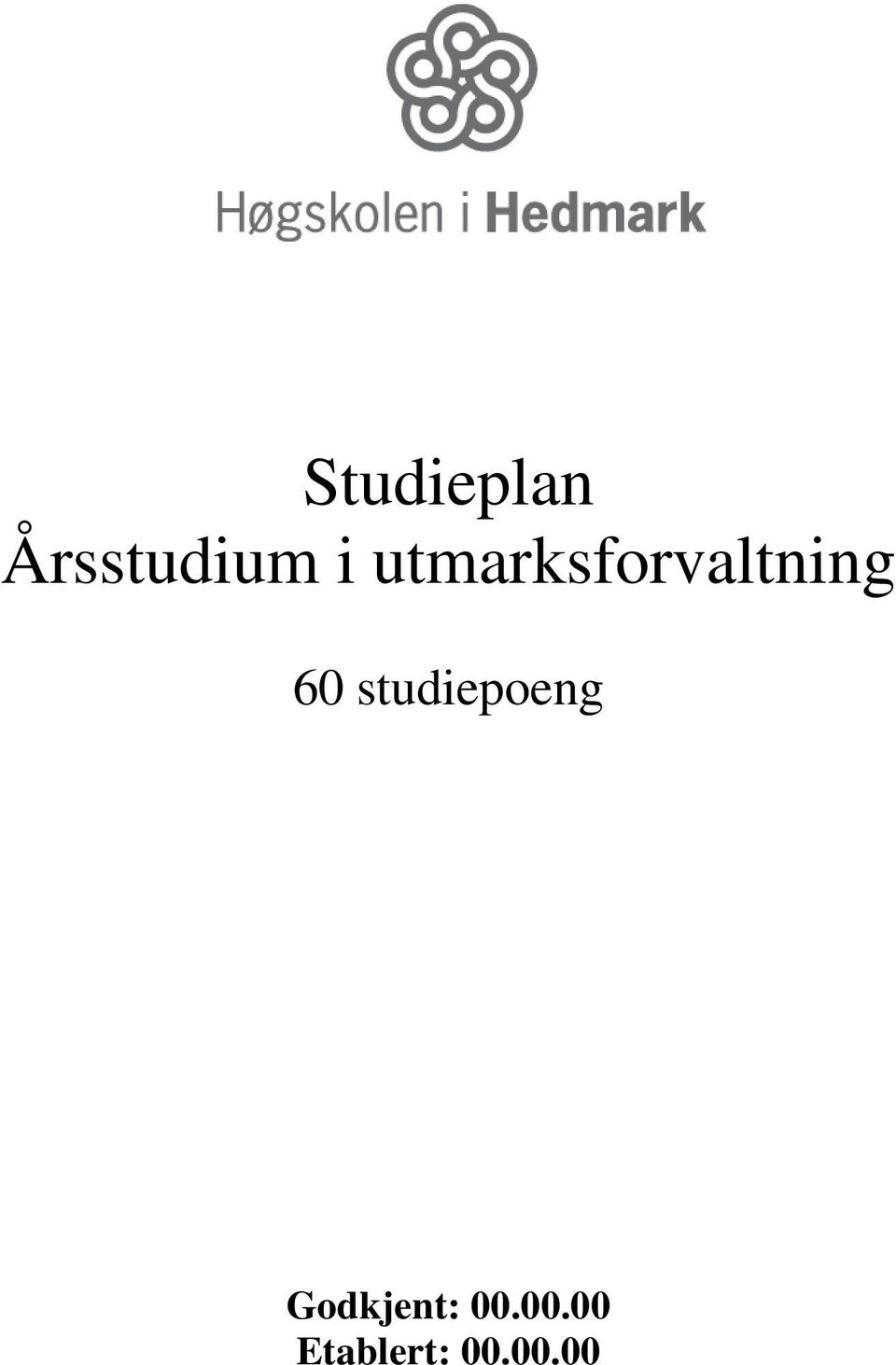 studiepoeng Godkjent: