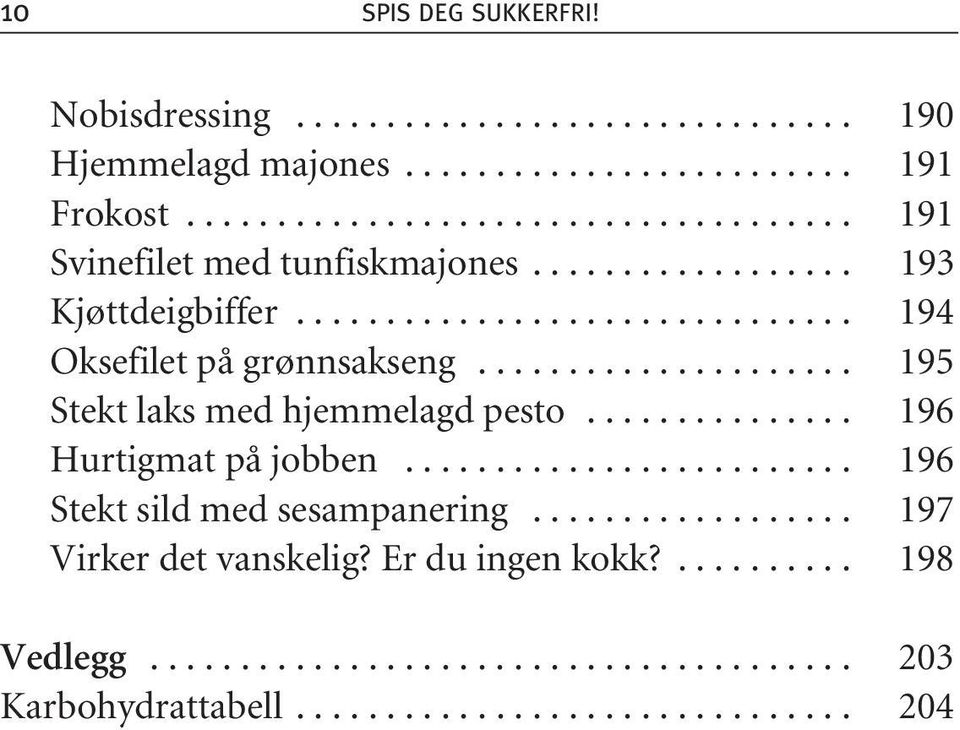 .................... 195 Stekt laks med hjemmelagd pesto............... 196 Hurtigmat på jobben......................... 196 Stekt sild med sesampanering.