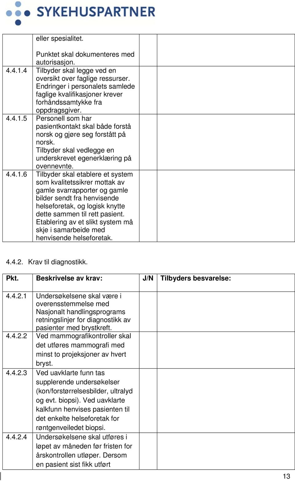 Tilbyder skal vedlegge en underskrevet egenerklæring på ovennevnte. 4.4.1.