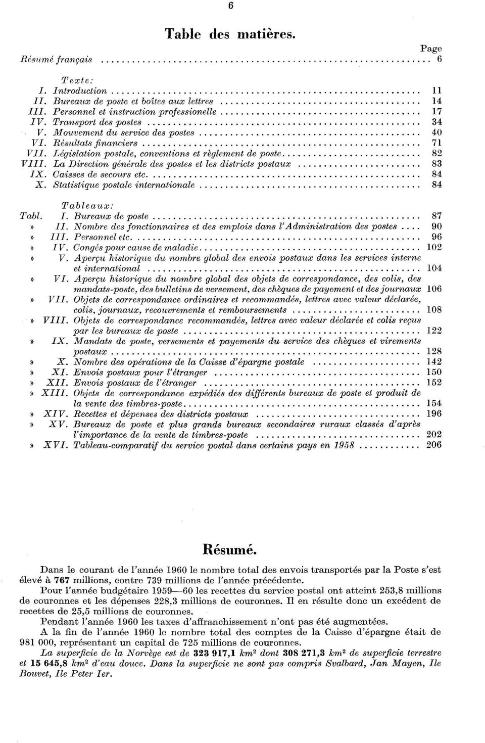 Caisses de secours etc. 84 X. Statistique postale internationale 84 Tableaux: Tabl. I. Bureaux de poste 87» II. Nombre des fonctionnaires et des emplois dans l' Administration des postes... 90» III.