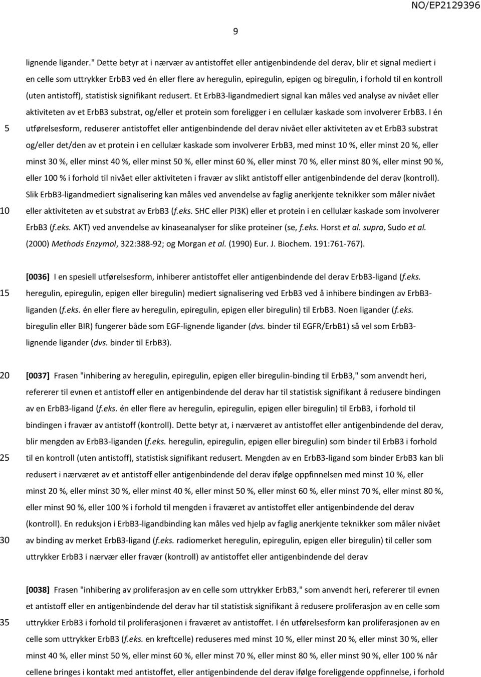 forhold til en kontroll (uten antistoff), statistisk signifikant redusert.