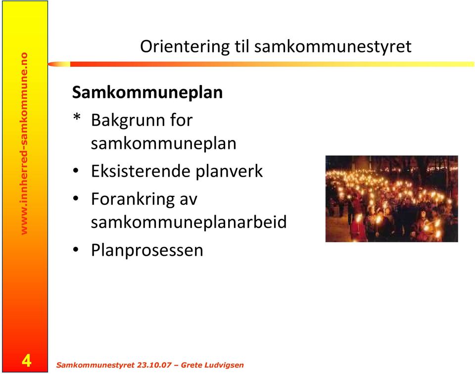 samkommuneplan Eksisterende planverk