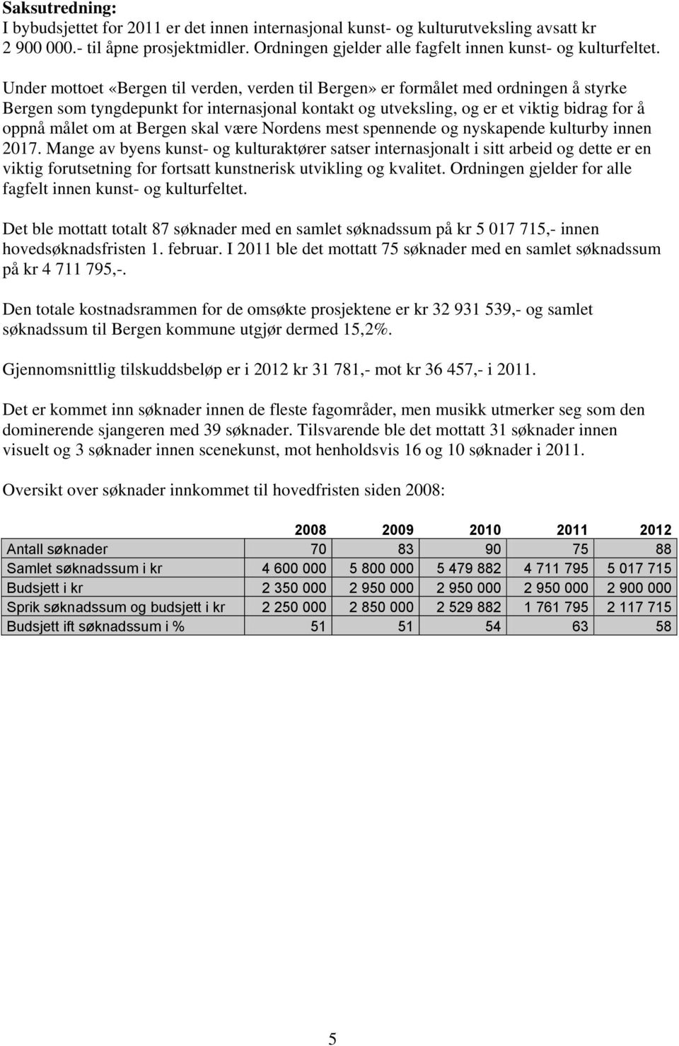 Bergen skal være Nordens mest spennende og nyskapende kulturby innen 2017.