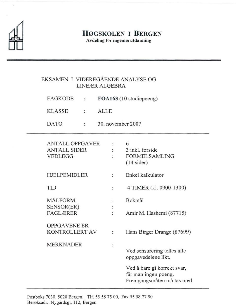 forside FORMELSAML NG (14 sider) Enke ka kuator 4 TMER (k. 0900-1 300) Bokmå Ami r M.