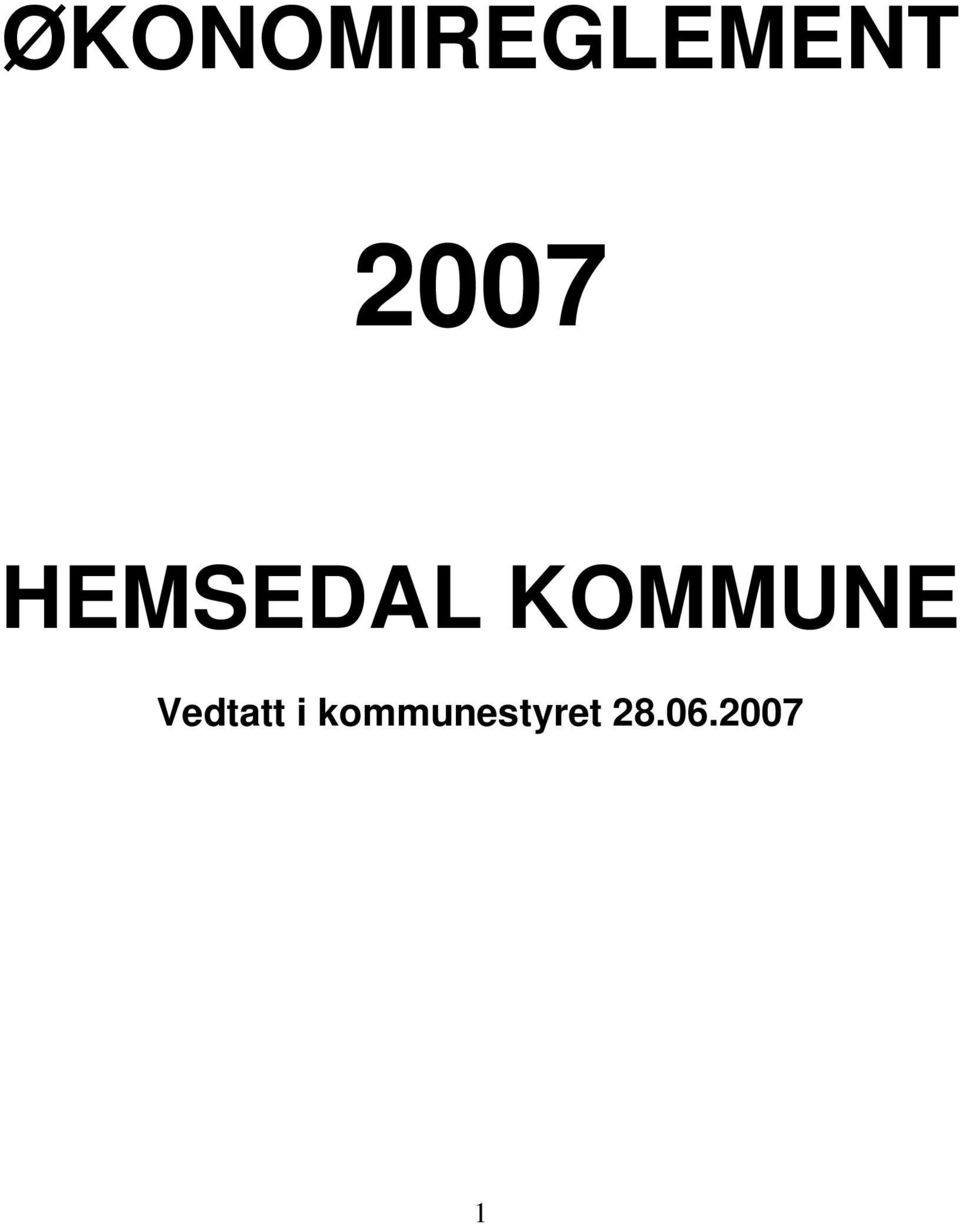 KOMMUNE Vedtatt i