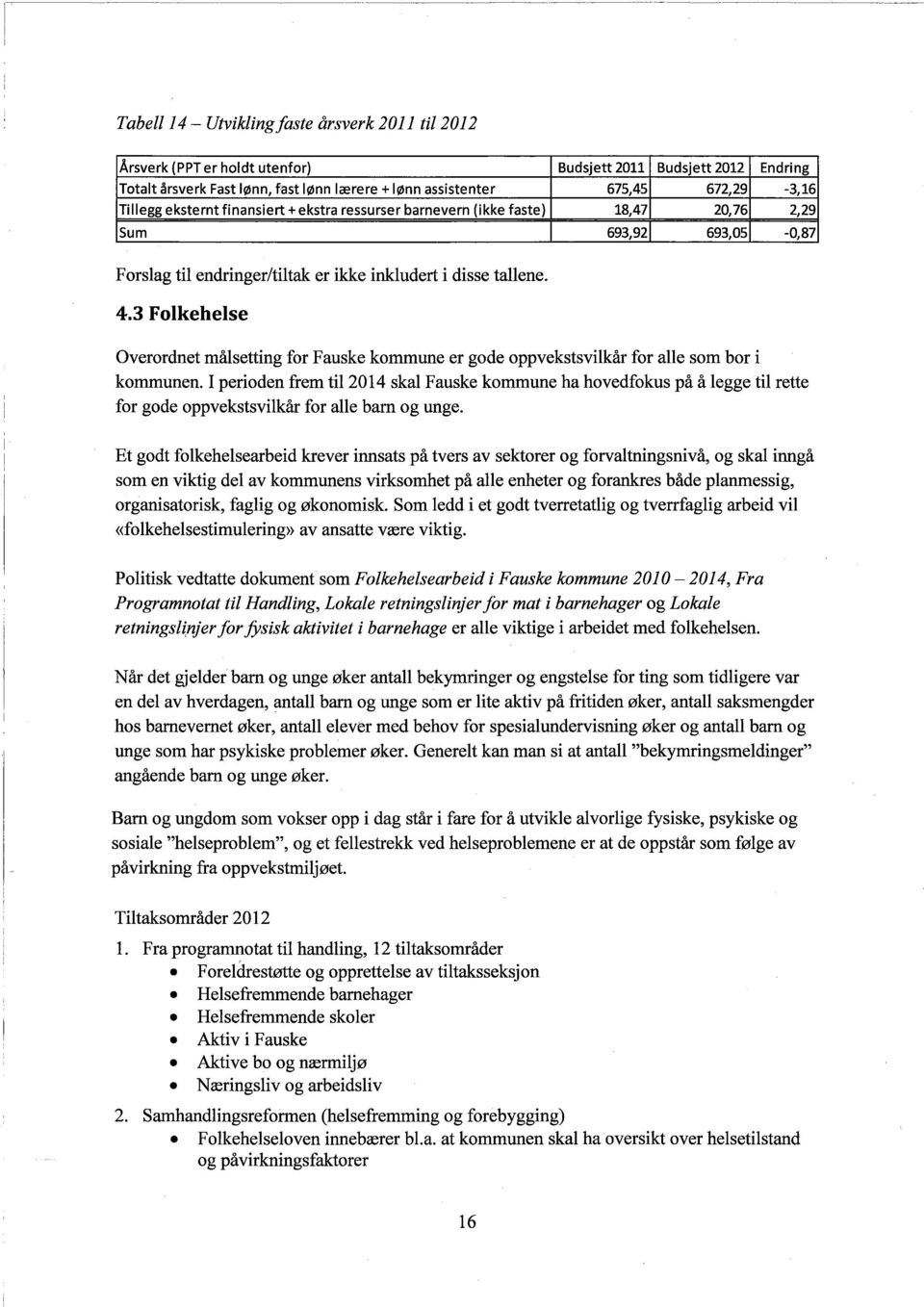 3 Folkehelse Overordnet målsetting for Fauske kommune er gode oppvekstsvilkår for alle som bor i kommunen.