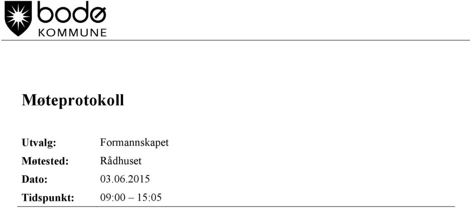 Rådhuset Dato: 03.06.