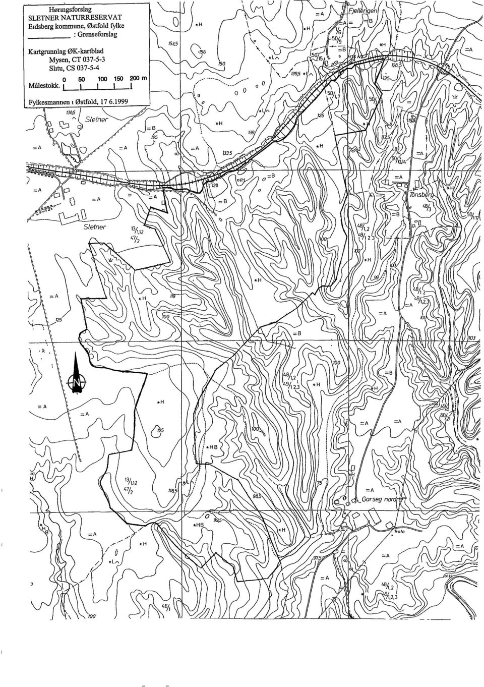 Mysen, CT 037-5-3 Shtu, CS 037-5-4 O 50 100 150 200 m